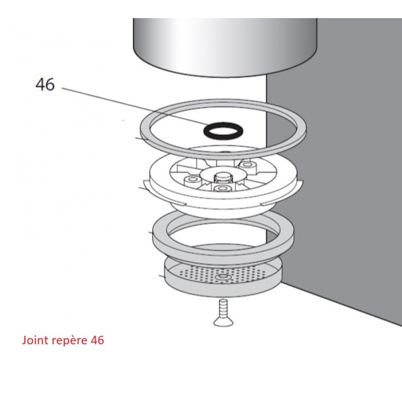 Joints toriques adaptes aux flexibles de refoulement pour machine a cafe  Delonghi